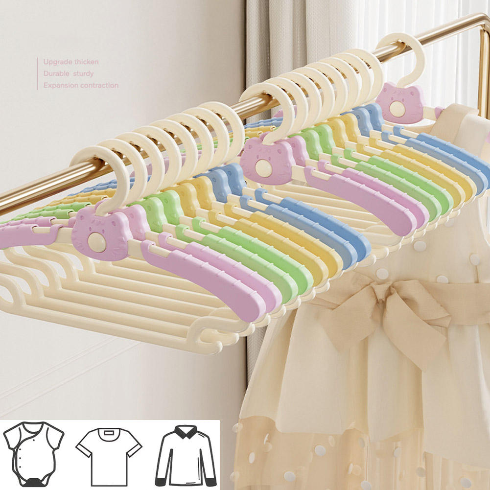 Baby Nursery Closet - 10 stuks uitschuifbare kledinghangers voor de
