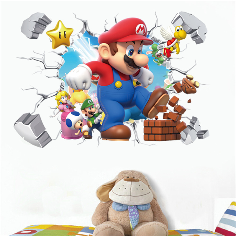 Baby Nursery Game - 3D Cartoon Anime Game Characters Muursticker