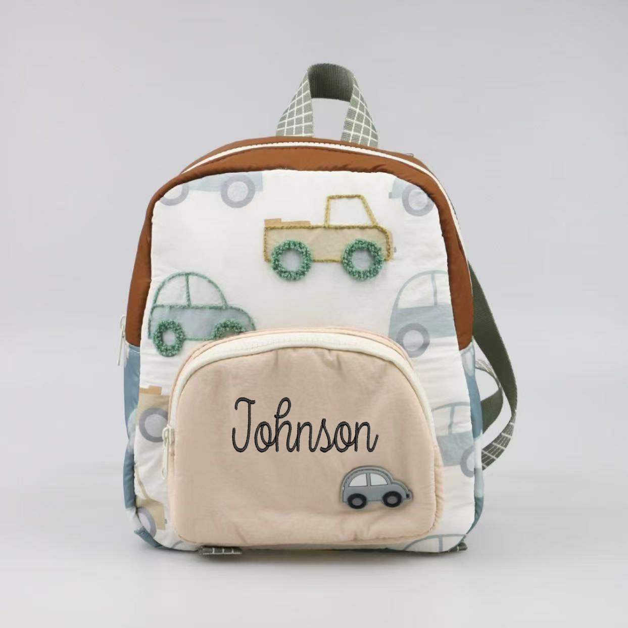 Baby Nursery Backpack - Autoborduurtas, kinderrugzak, gepersonaliseerde naam, rugzak, wandeltas,