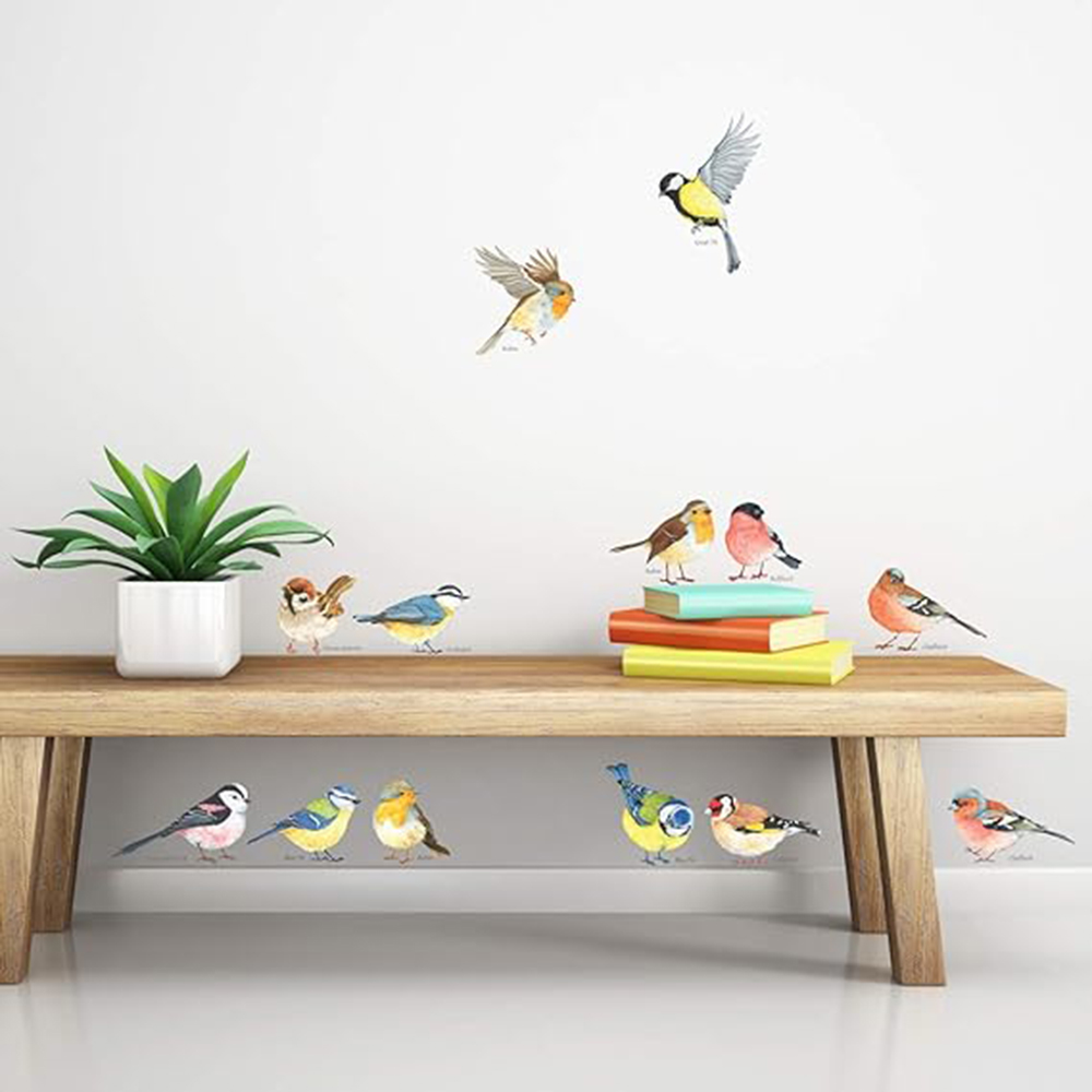 Baby Nursery Wallpaper - 13 stuks kleine vogels muursticker babykamer