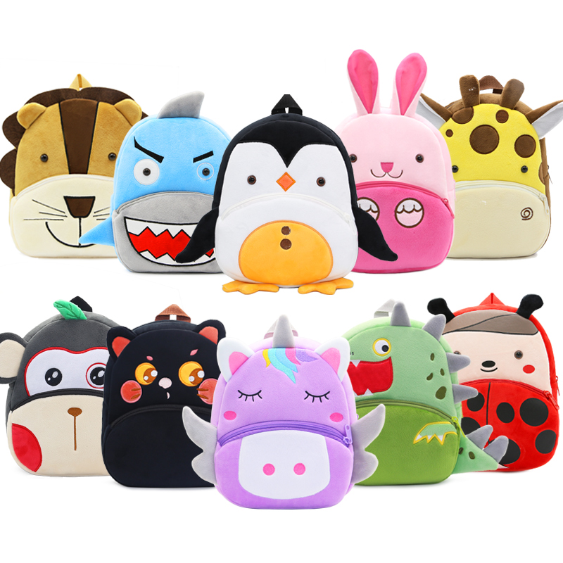 Baby Nursery Backpack - Schattige dieren cartoon pluche kinderen rugzakken