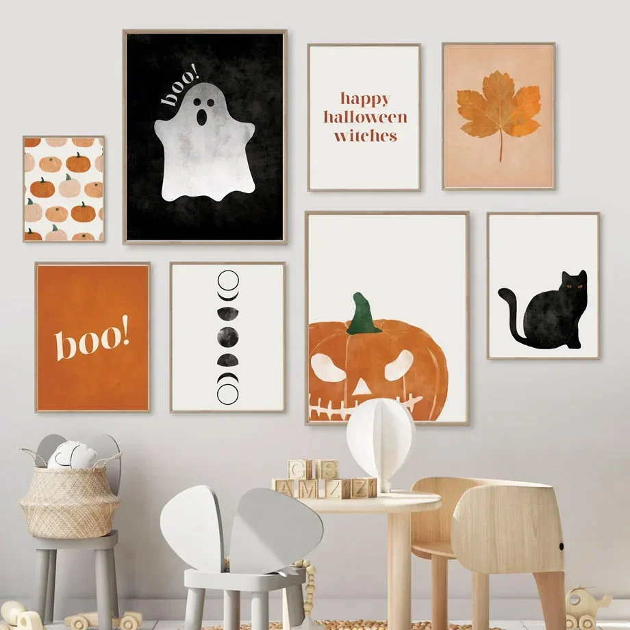 Baby Nursery Girl - Kat Halloween Soul Pumpkin Wall Art