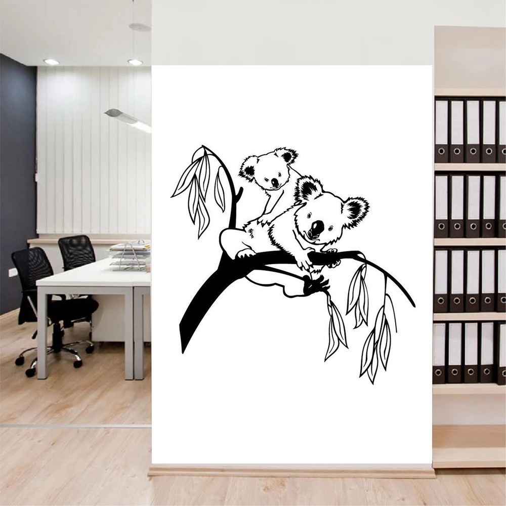 Baby Nursery Tree - Verwijderbare boomtakken Koala Baby Kinderkamer Muurtattoo