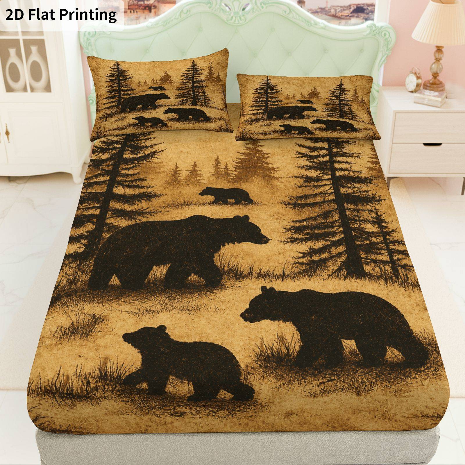 Baby Nursery Bedding - Little Bear Forest Beddengoed Volledige Set