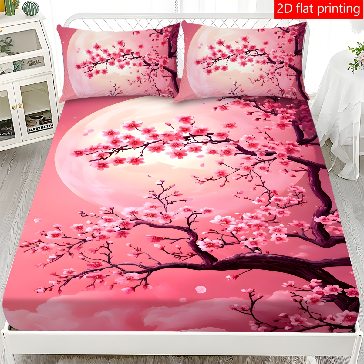 Roze Maan Kersenbloesemboom Pa - Baby Nursery Bedding recensie en prijs