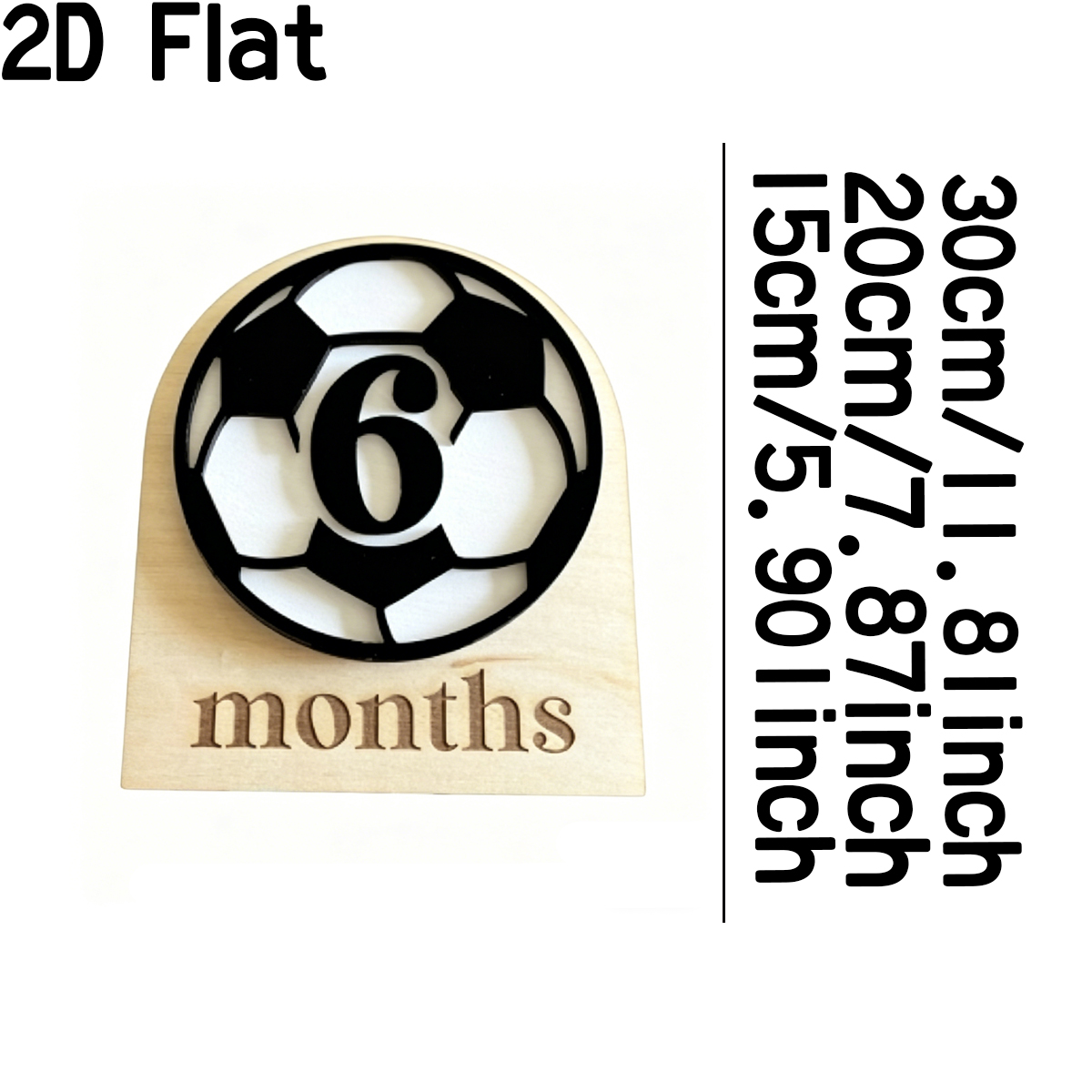 1Pc Custom Voetbalstijl Houten - Baby Nursery Office recensie en prijs