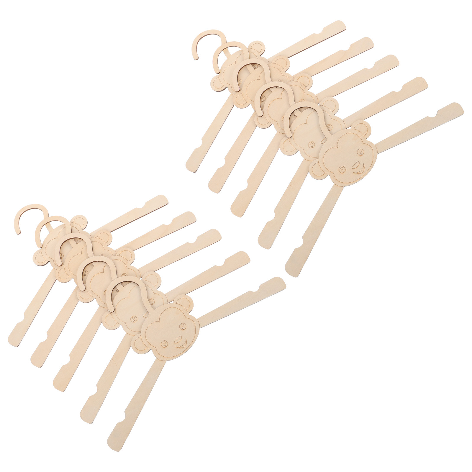 10 stuks houten dierenhangers  - Baby Nursery Closet recensie en prijs