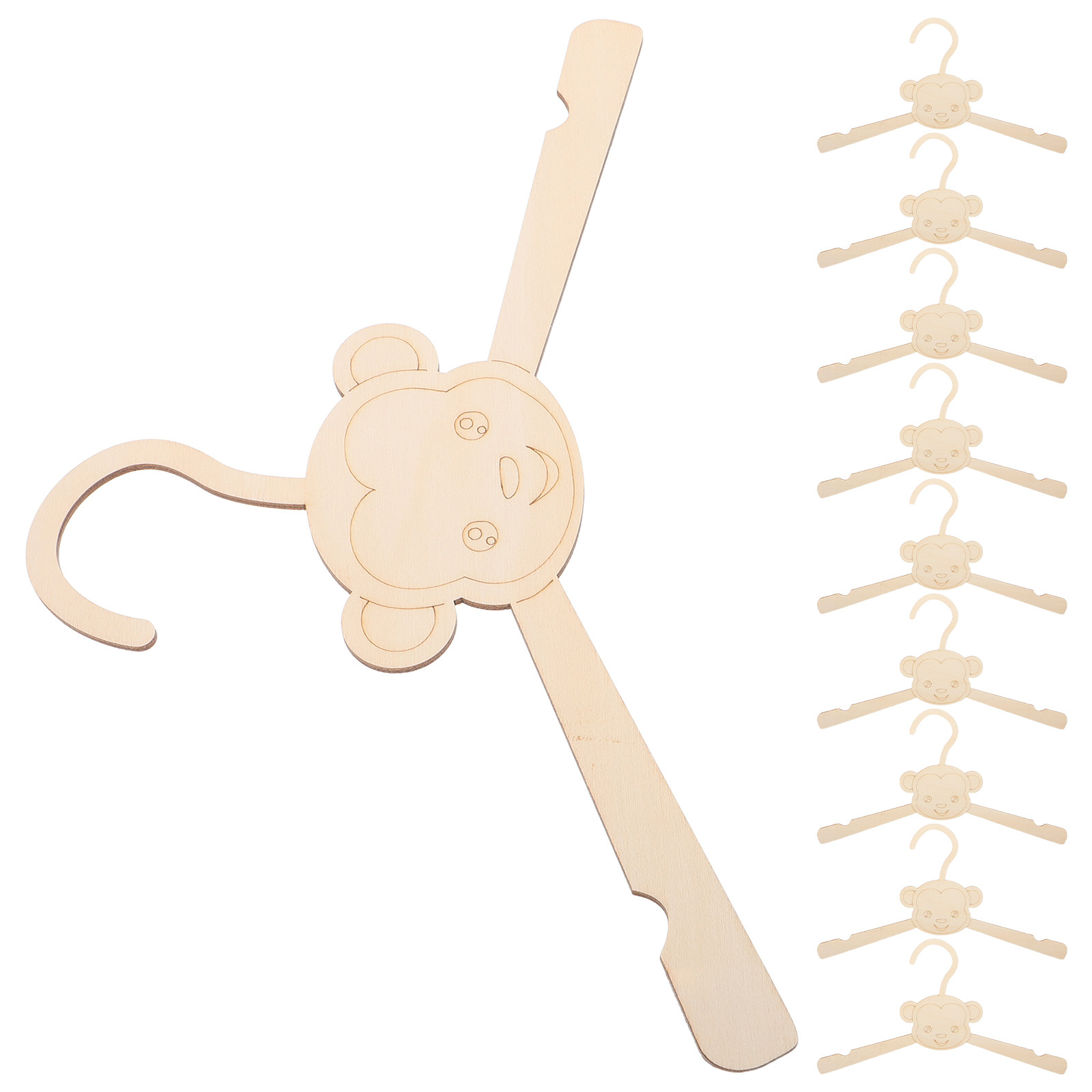 10 stuks houten dierenhangers  - Baby Nursery Closet recensie en prijs