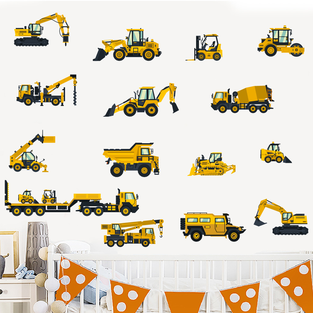 Cartoon graafmachine techniek  - Baby Nursery Wallpaper recensie en prijs