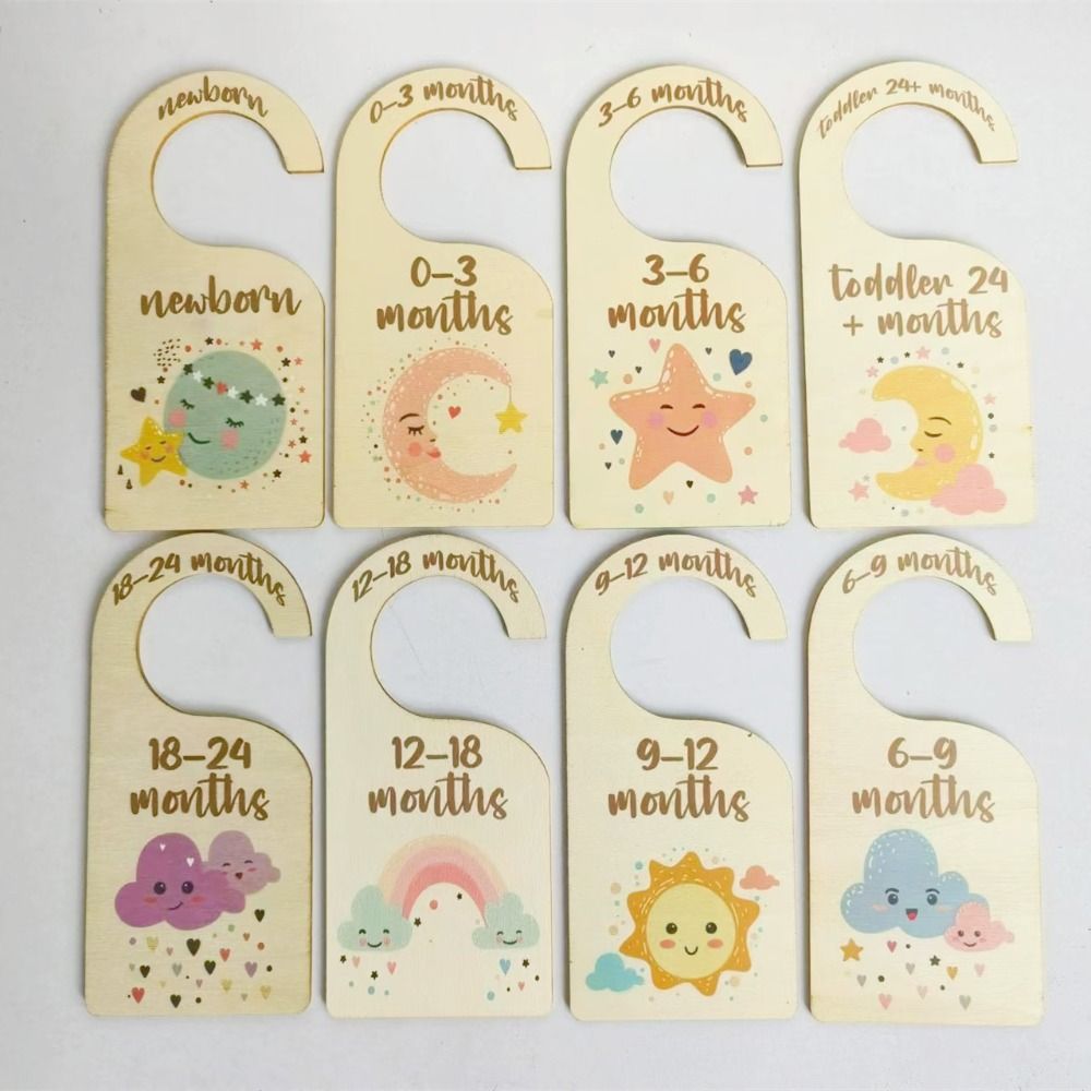 7/8 Stuks Houten Babykastverde - Baby Nursery Closet recensie en prijs