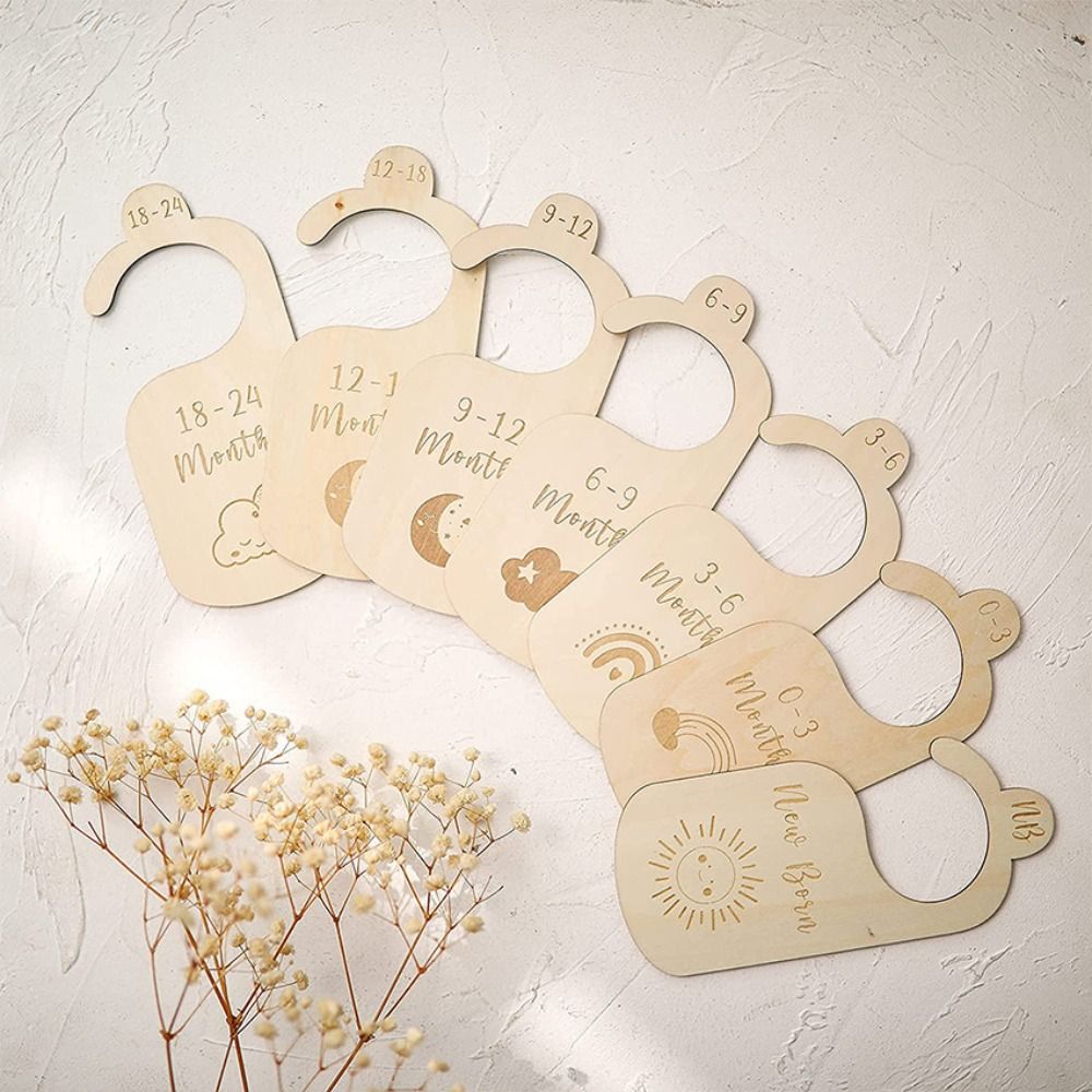 7/8 Stuks Houten Babykastverde - Baby Nursery Closet recensie en prijs
