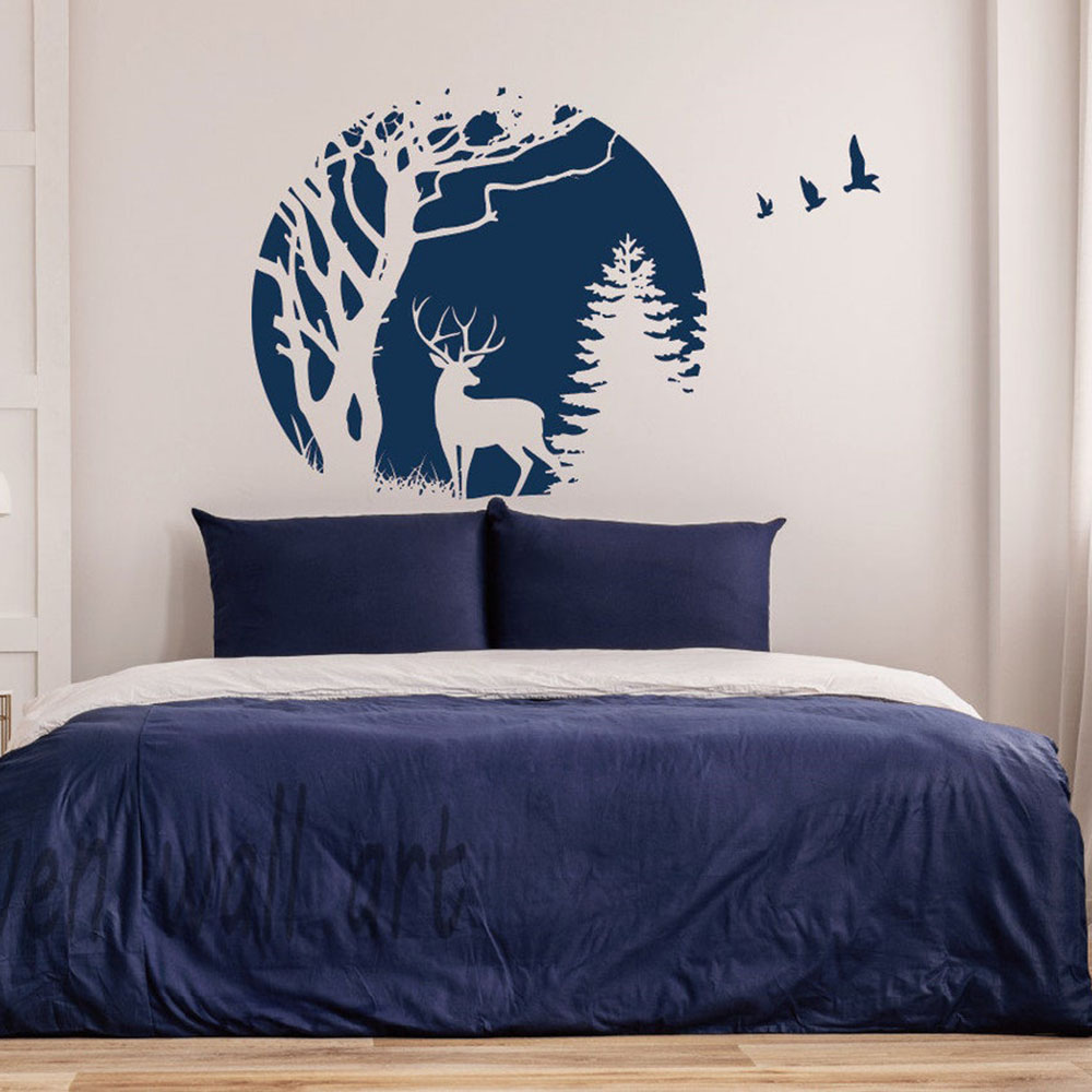Cirkel bos herten pijnboom muu - Baby Nursery Tree recensie en prijs