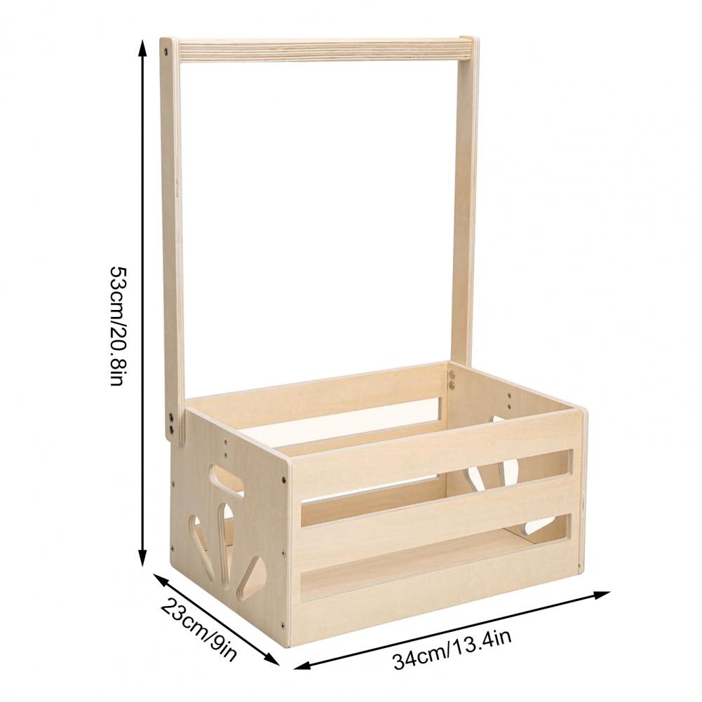 Houten opbergrek voor babyarti - Baby Nursery Closet recensie en prijs