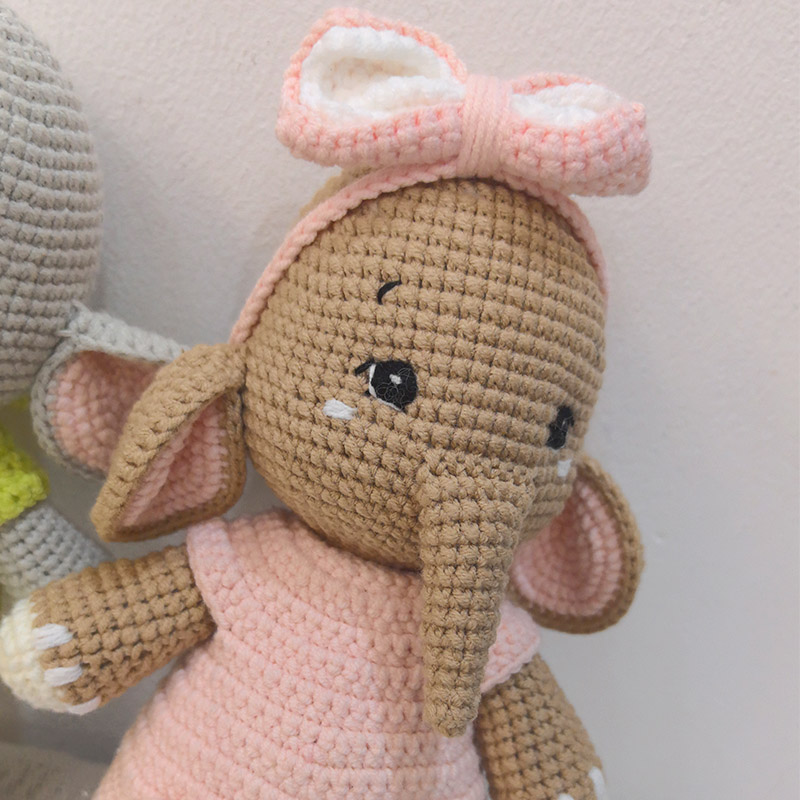 Handgemaakte gehaakte olifant  - Baby Nursery Game recensie en prijs
