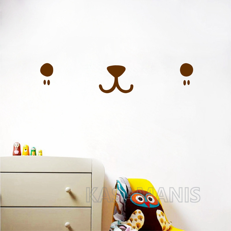 Leuke Kawaii Gezicht Wall Art  - Baby Nursery Murals recensie en prijs