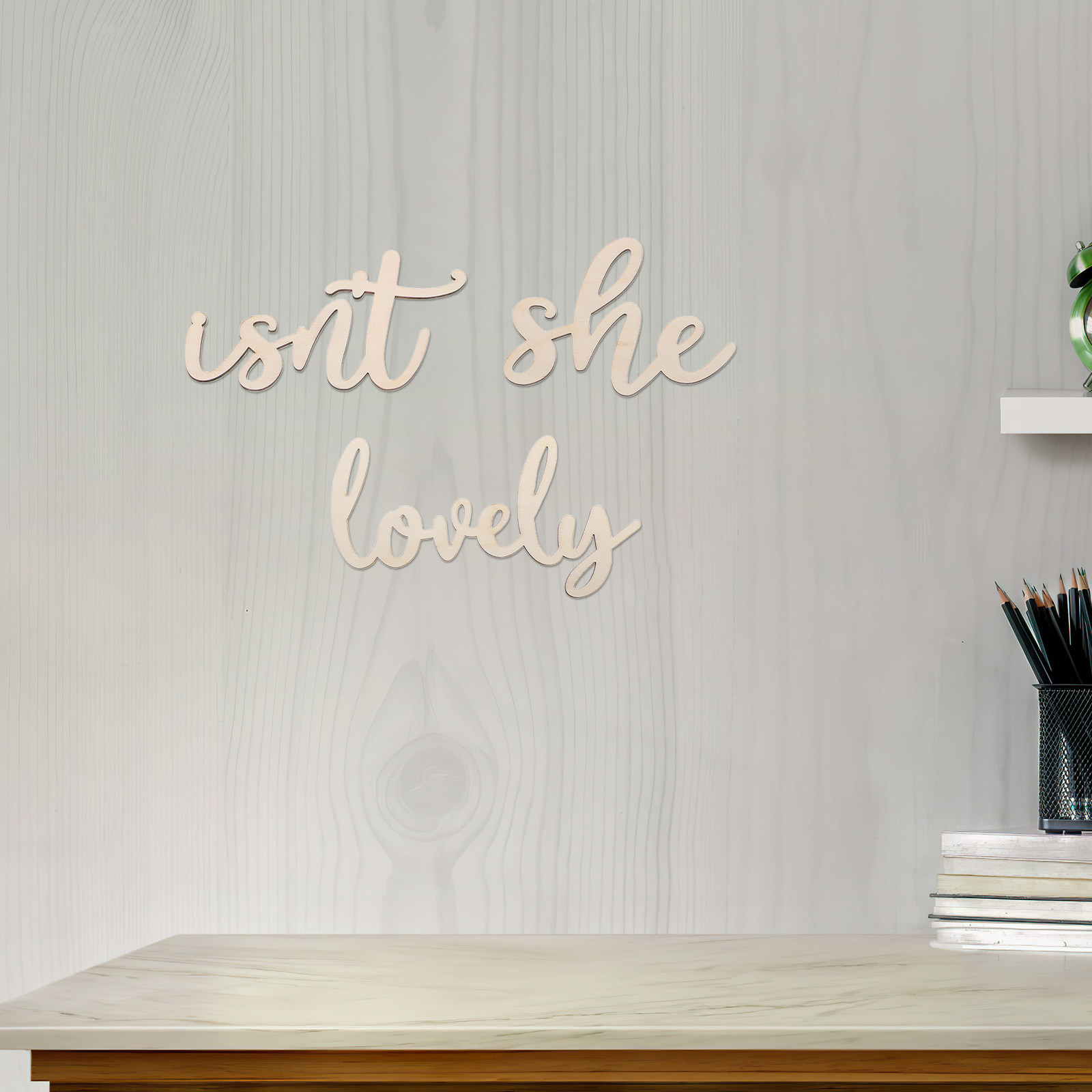 Houten bordje, houten wandstic - Baby Nursery Room recensie en prijs