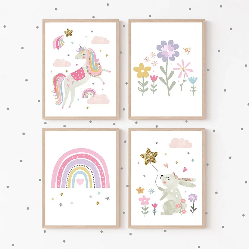 Roze Eenhoorn Konijn Regenboog - Baby Nursery Girl recensie en prijs