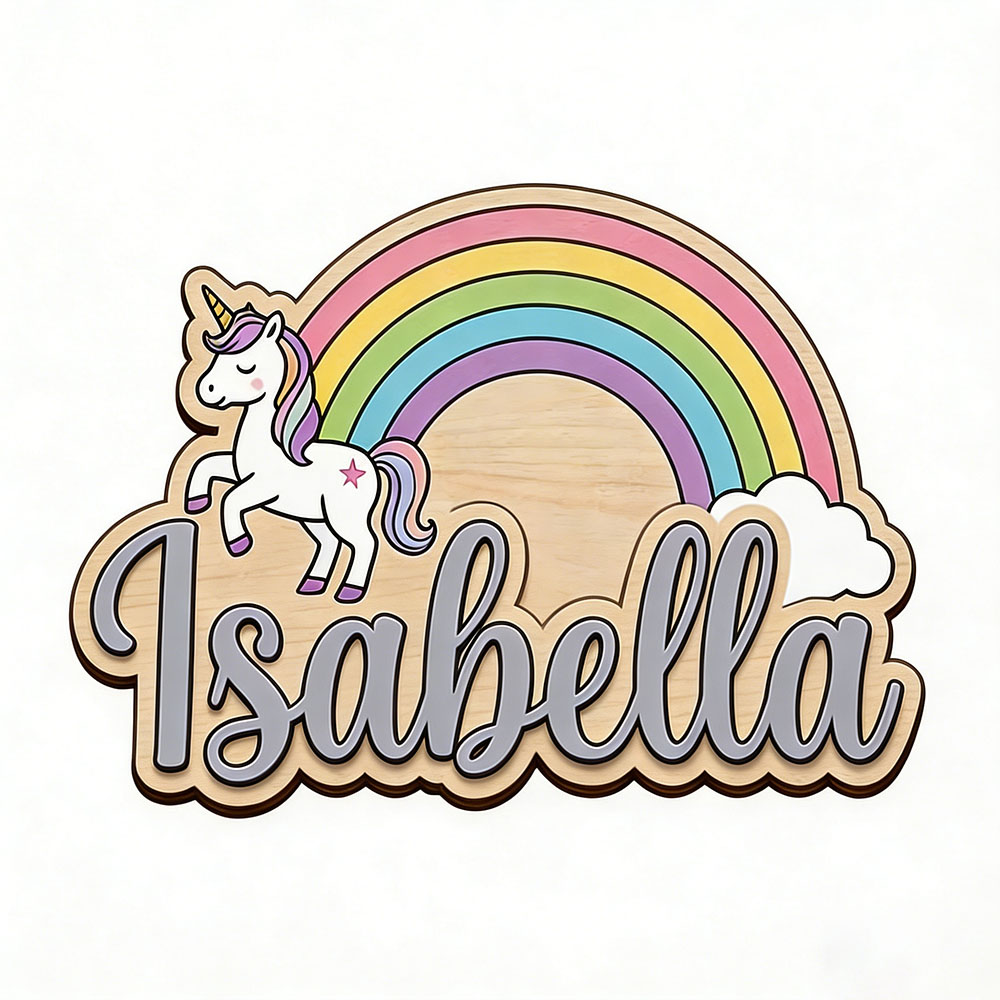 Eenhoorn & Pastel Regenboog Aa - Baby Nursery Room recensie en prijs