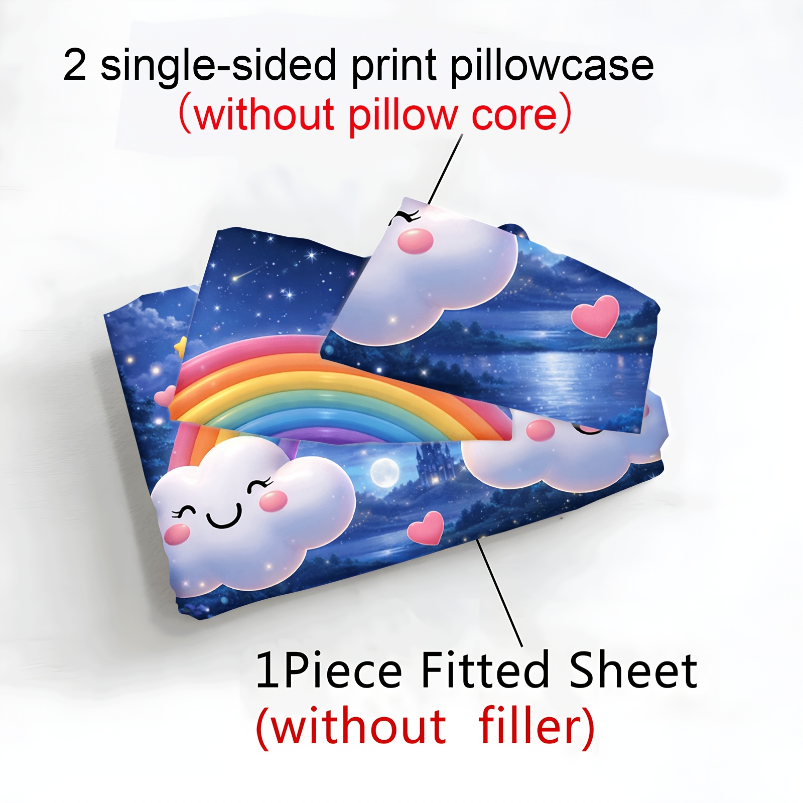 Beddengoedset met regenboogwol - Baby Nursery Bedding recensie en prijs