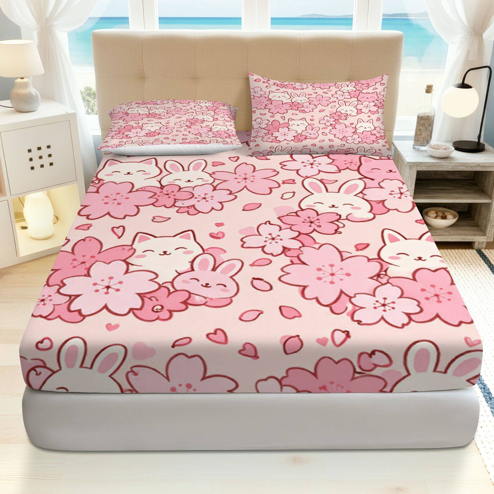 Sakura Rabbit Cat Beddengoedse - Baby Nursery Bedding recensie en prijs