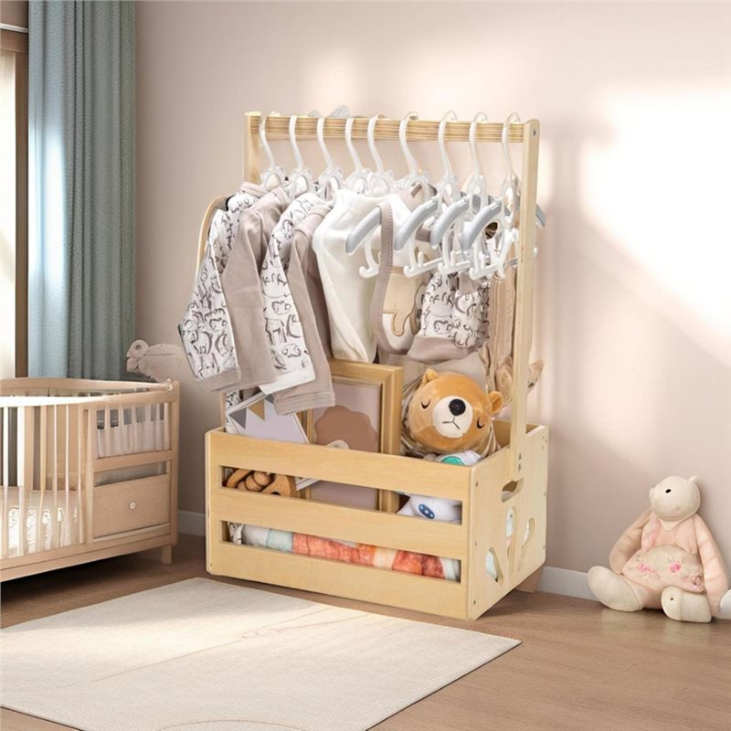 Houten babyshower cadeaumand m - Baby Nursery Closet recensie en prijs