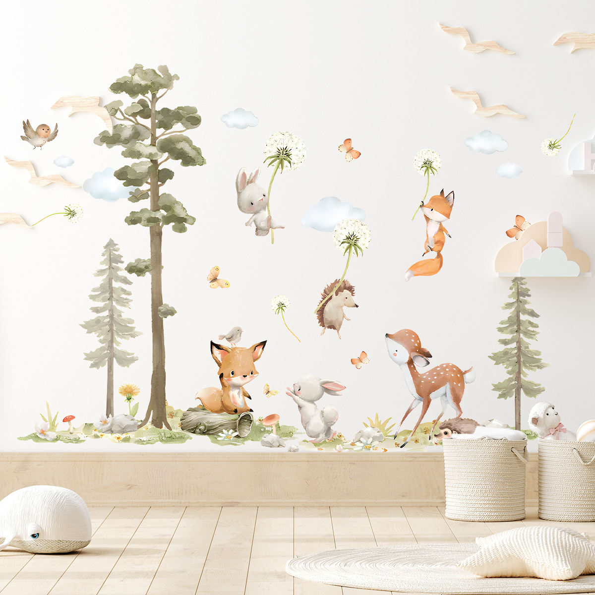 Leuke bosdieren muurstickers v - Baby Nursery Tree recensie en prijs