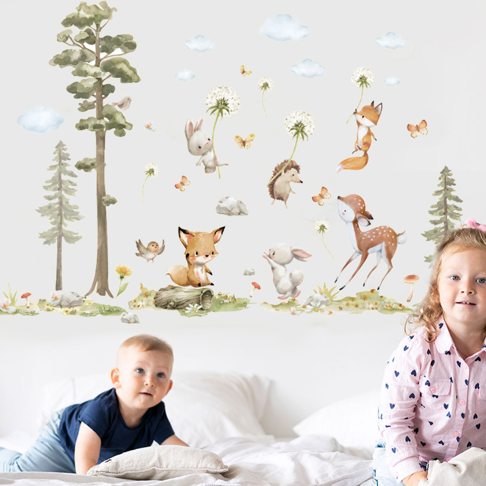 Leuke bosdieren muurstickers v - Baby Nursery Tree recensie en prijs