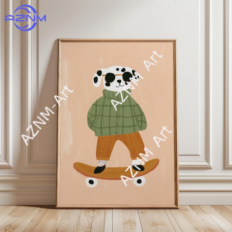 1PC Grappige Dieren Skateboard - Baby Nursery Fabric recensie en prijs