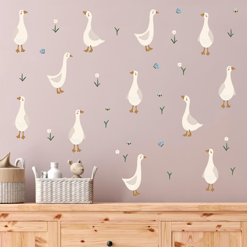 Schattig eendje muursticker gr - Baby Nursery Murals recensie en prijs