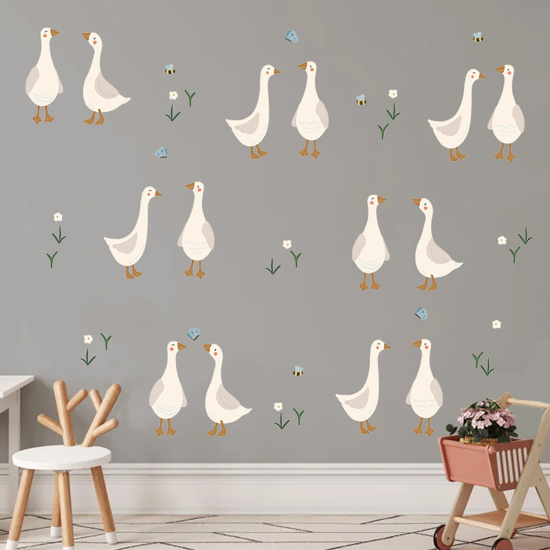 Schattig eendje muursticker gr - Baby Nursery Murals recensie en prijs