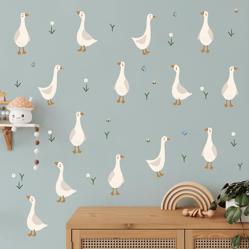 Schattig eendje muursticker gr - Baby Nursery Murals recensie en prijs