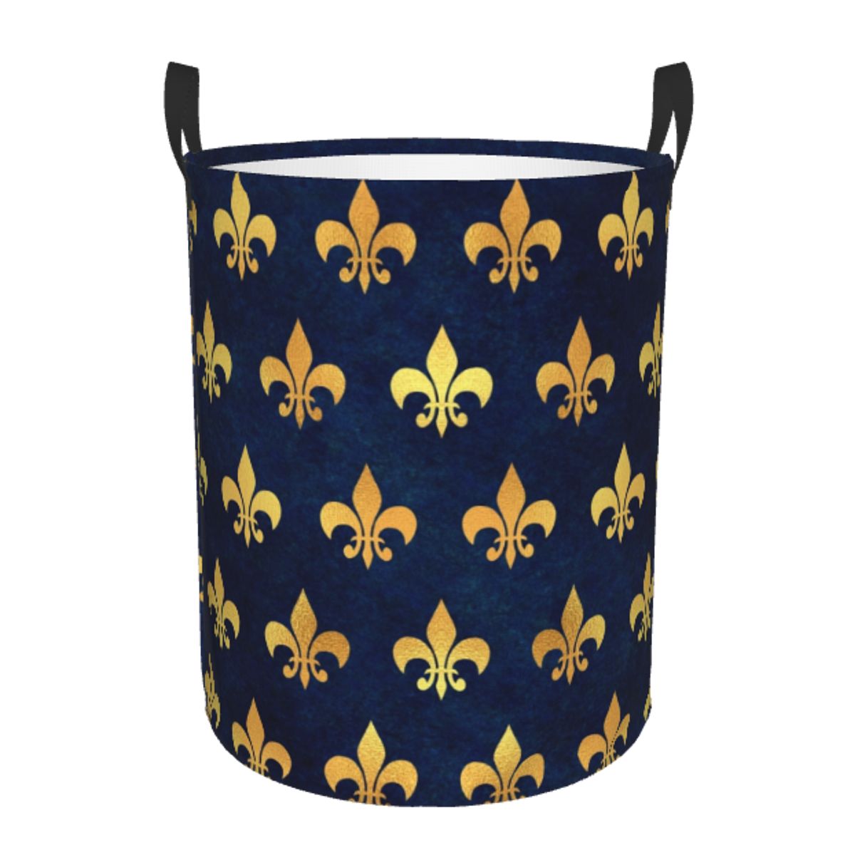 Royal Gold Blue Grunge Fleur D - Baby Nursery Laundry Basket recensie en prijs