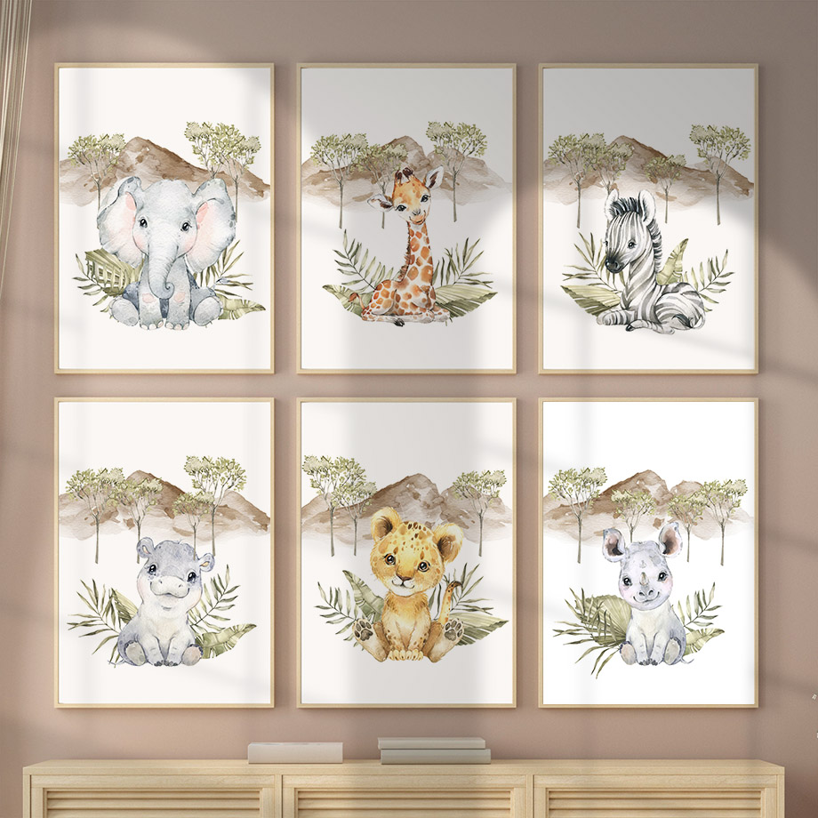 Giraffe Zebra Olifant Leeuw Ni - Baby Nursery Tree recensie en prijs