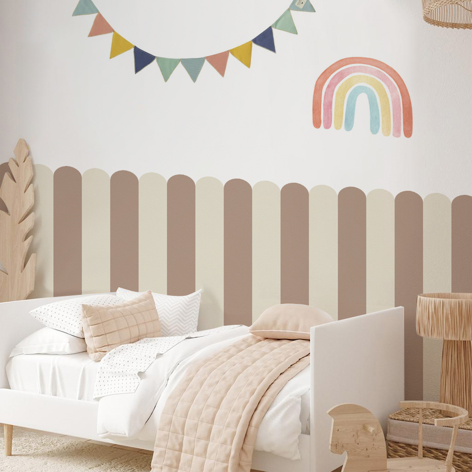 Veelkleurig verticaal gestreep - Baby Nursery Room recensie en prijs